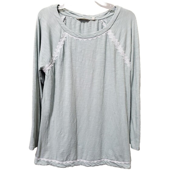 Soft Surroundings Pale Green Slub Cotton/Modal Tunic Size Large - Picture 1 of 6